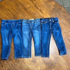 All are size 2t. The brands are jumping beans, old navy and for all mankind